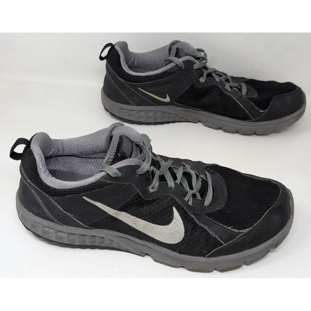 Nike Wild Trail Men's Size 12 US 642833-001 Black Grey Running Sneakers Shoes‎